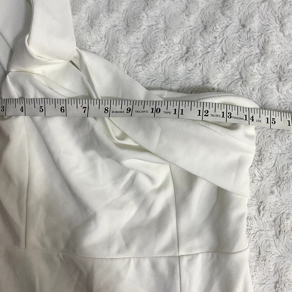 NWOT Lulus Twist and Make Up White One-Shoulder Bodycon Midi Dress M - Picture 8 of 10